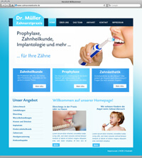 Beispielwebdesign Ärzte-Homepage