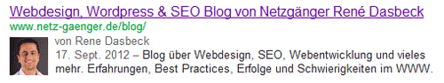 Rich Snippets für Personen