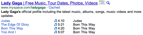 Rich Snippets für Musik
