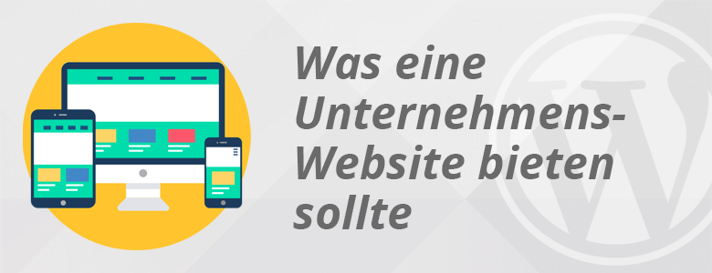Symbolbild mit der Artikelüberschrift Die perfekte Homepage für Unternehmen