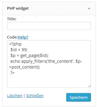 phpwidget