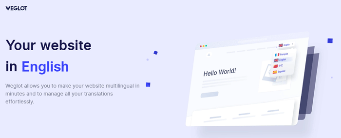 LES 5 MEILLEURS PLUGINS MULTILINGUES WORDPRESS EN 2022 - (WPML vs Weglot vs Polylang vs MultilingualPress vs TranslatePress) 35 - Sabma Digital weglot test 1 - Sabma Digital