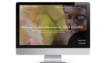 Beispiel Webdesign für Yogastudio