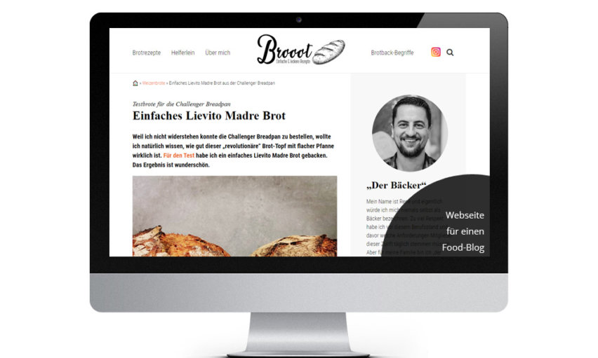 WordPress-Webseite-Food-Blogger